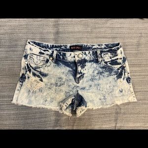 Juniors Blue Spice Denim Shorts Size 9